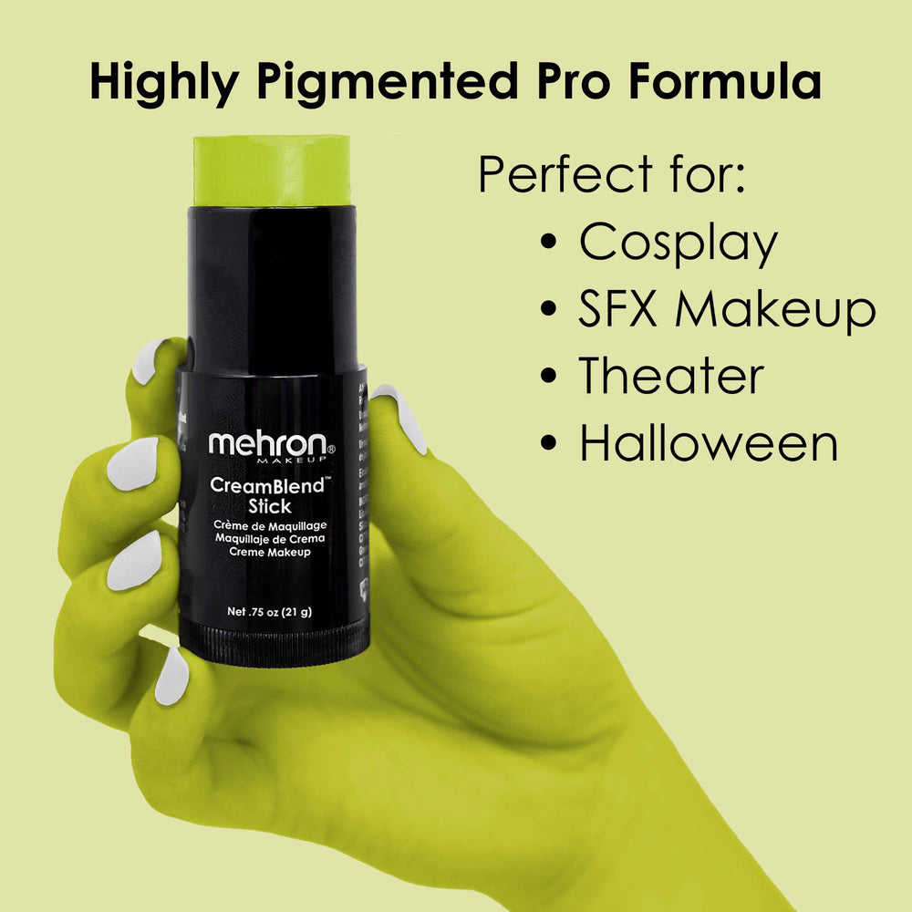 Mehron CreamBlend Ogre Vert: pigmentation intense et durable
