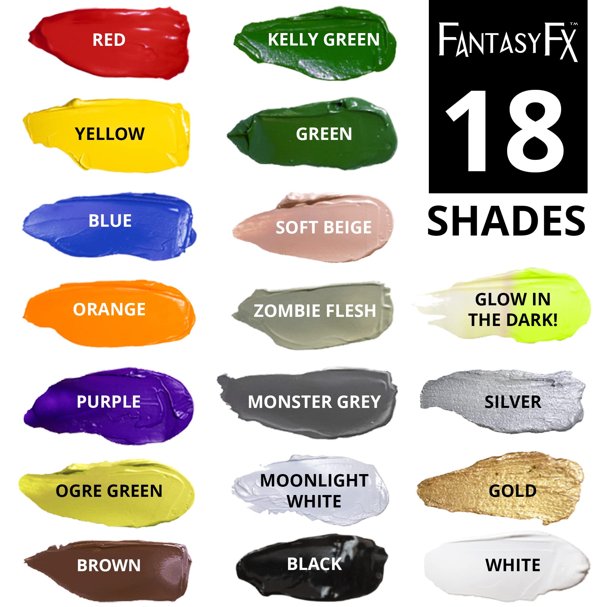 Mehron Fantasy FX Ogre Vert: usage professionnel et retouches faciles en studio.
