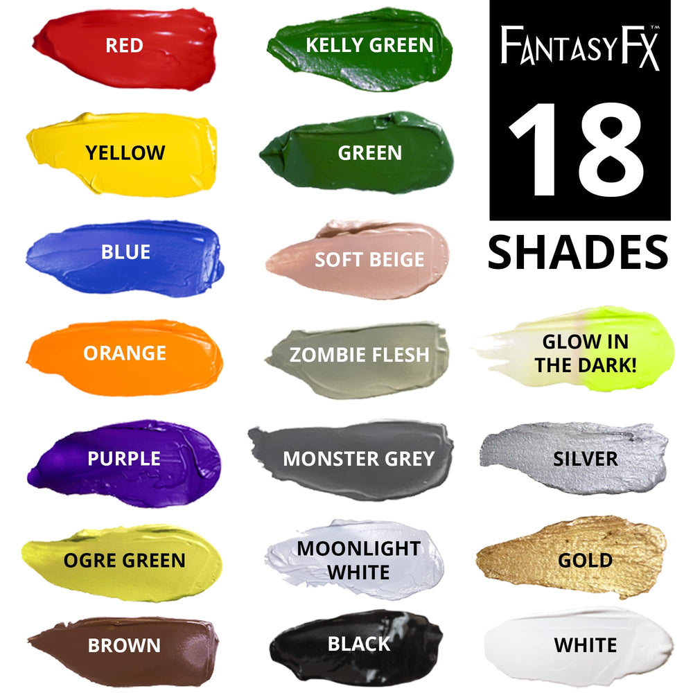 Mehron Fantasy FX Ogre Vert: usage professionnel et retouches faciles en studio.