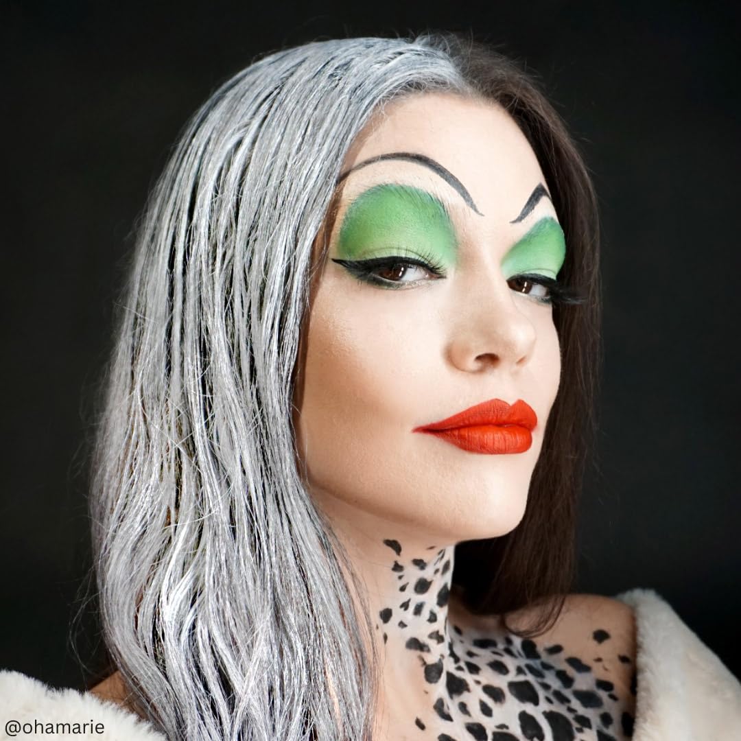 Mehron Hair White, teinte temporaire, pratique pour performances et séances photos.