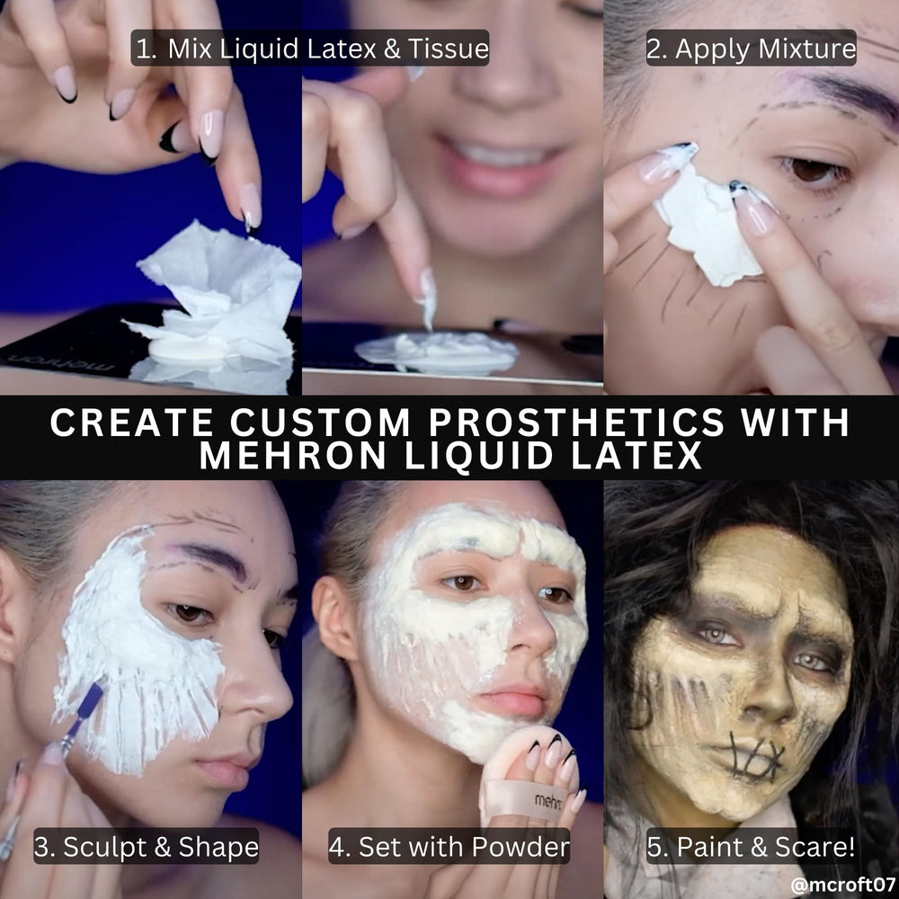 Mehron latex liquide démouillage et démaquillage faciles.