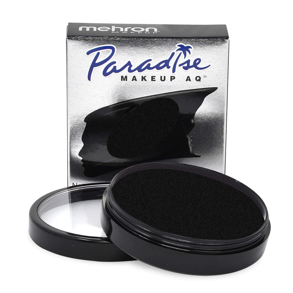 Mehron Paradise AQ Pro noir, bouteille prête à l’emploi pour le maquillage.