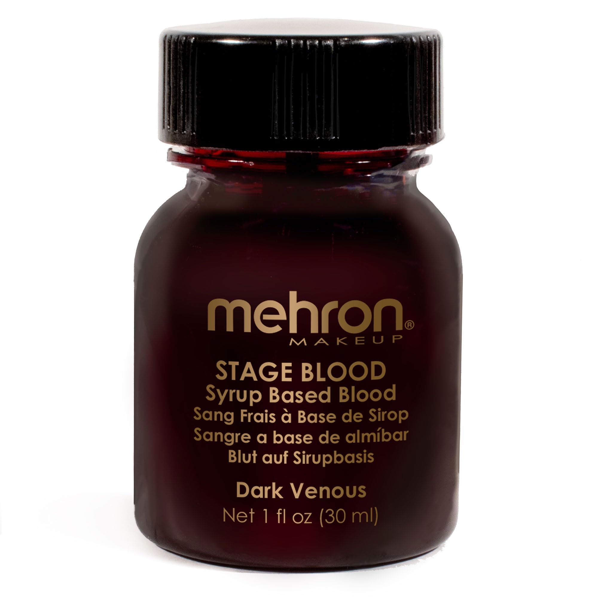 Mehron Stage Blood – sang brillant sur scène pour un effet réaliste et durable.