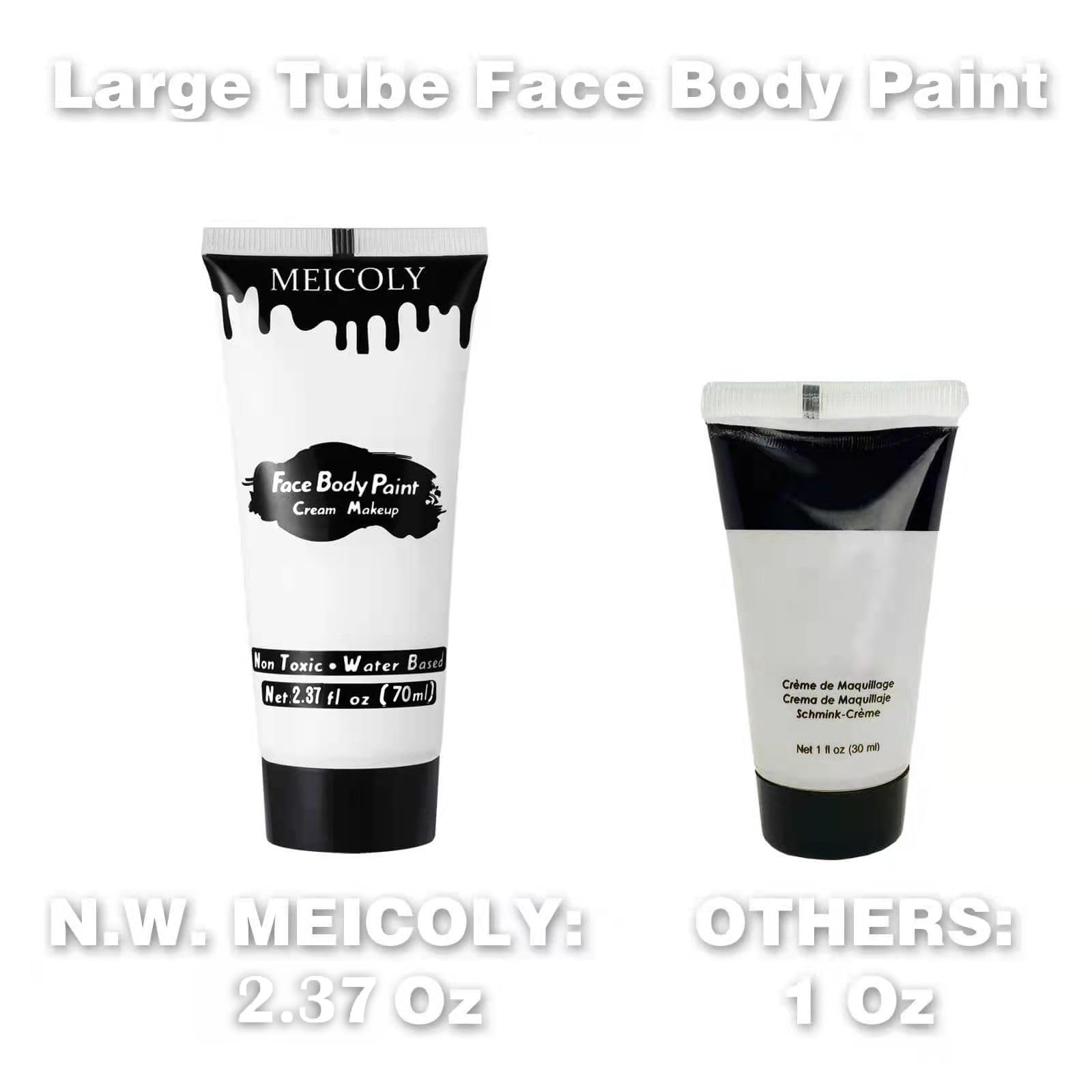 MEICOLY mélange le pigment en secouant le tube pour une application homogène.