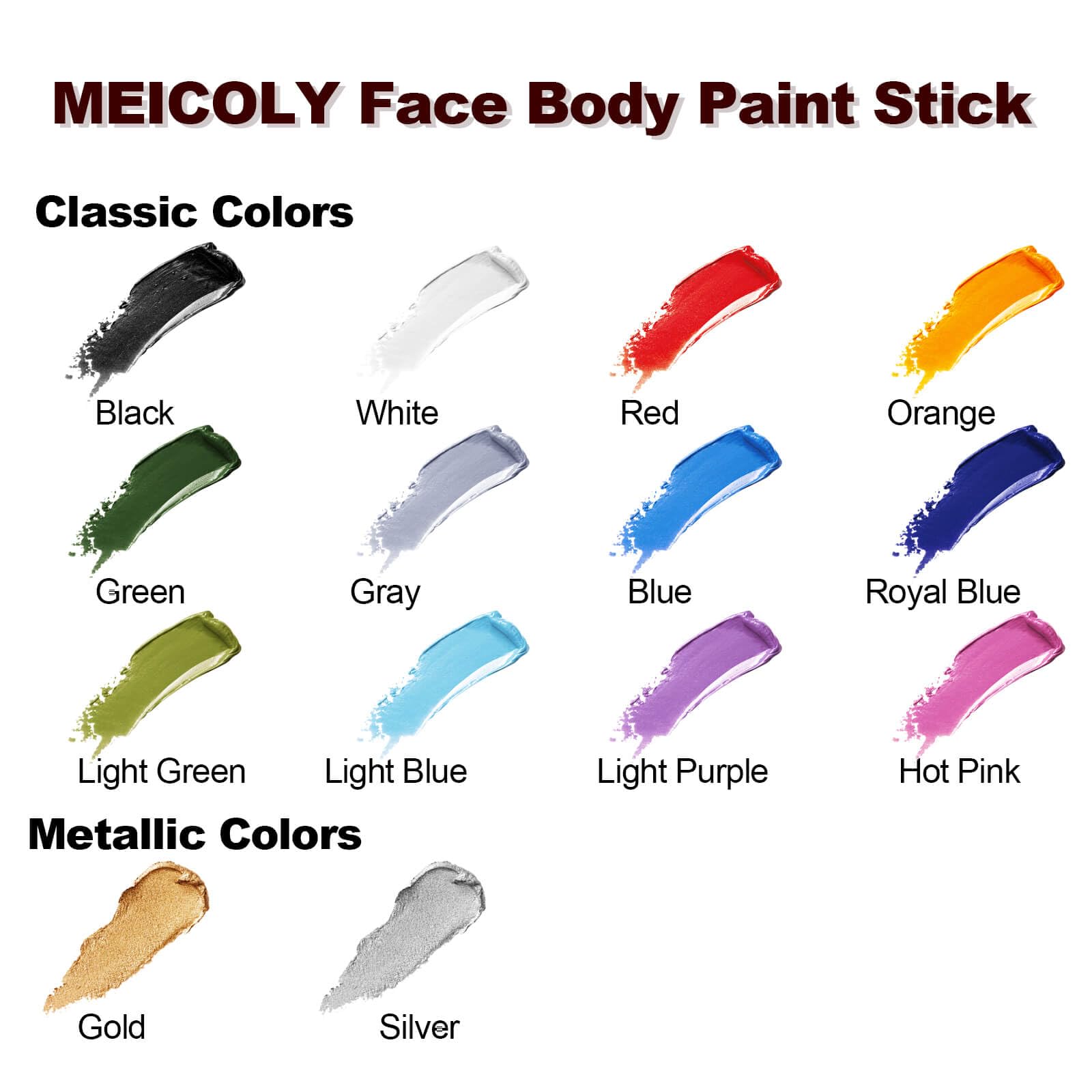 MEICOLY bâton-maquillage-orange-visage, sans parabènes et usage sûr.