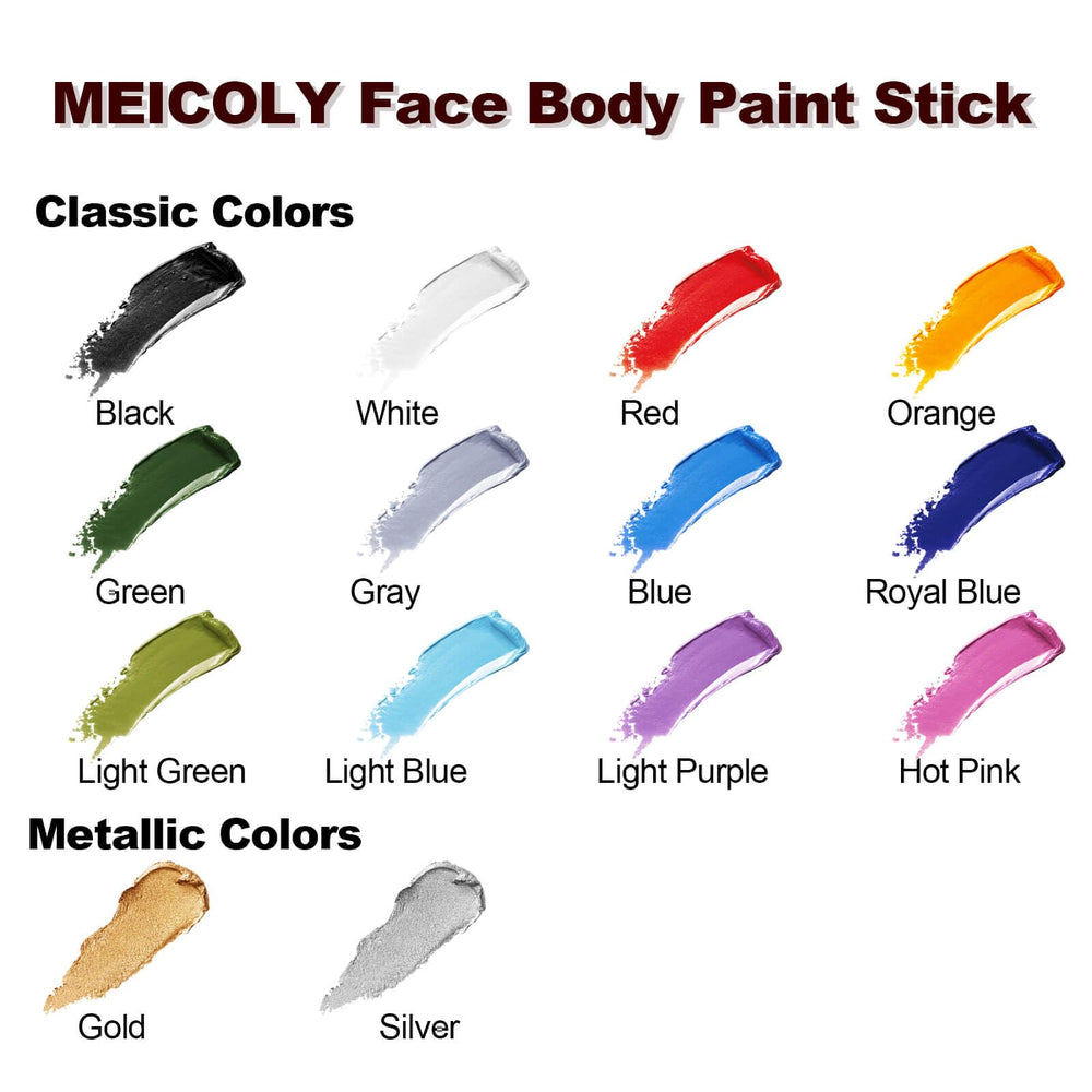 MEICOLY bâton-maquillage-orange-visage, sans parabènes et usage sûr.