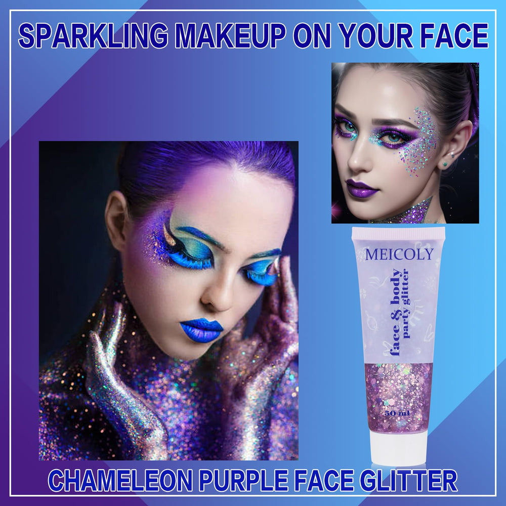 Effet changement de couleur au soleil sur le visage et le corps MEICOLY Caméléon.
