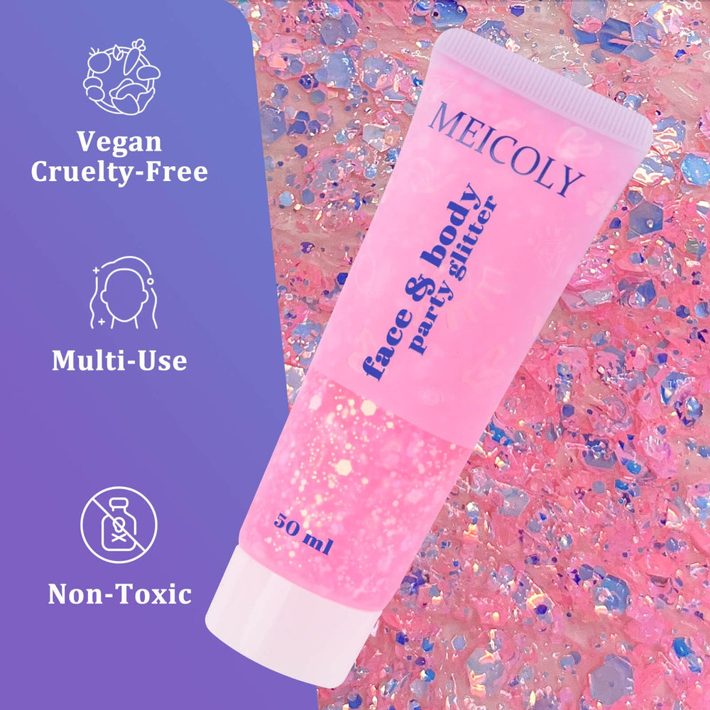 MEICOLY Chameleon Rose Bébé – brillance sur les yeux pour un effet unique