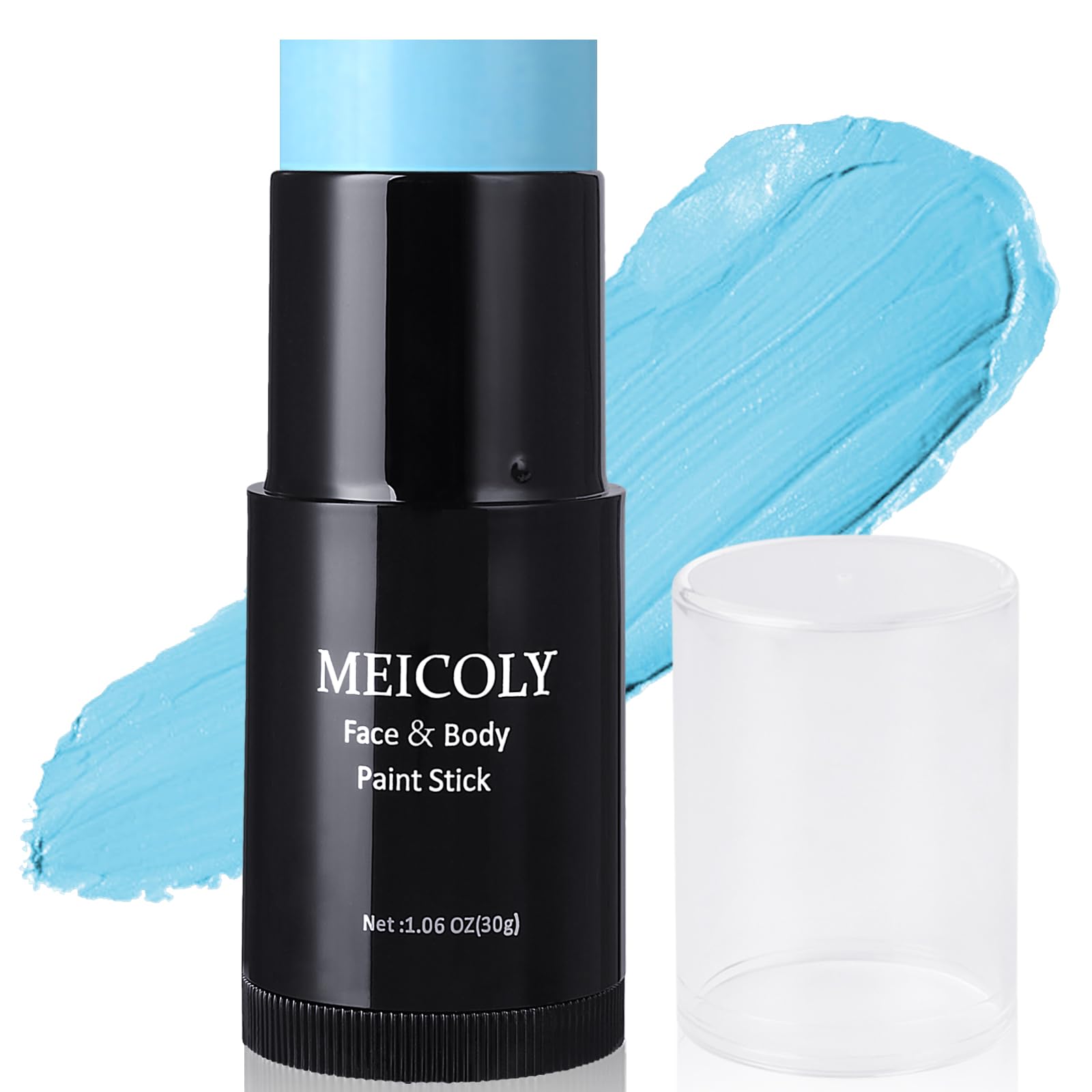 MEICOLY crayon peinture visage bleu clair – couleur vive et durable pour cosplay.