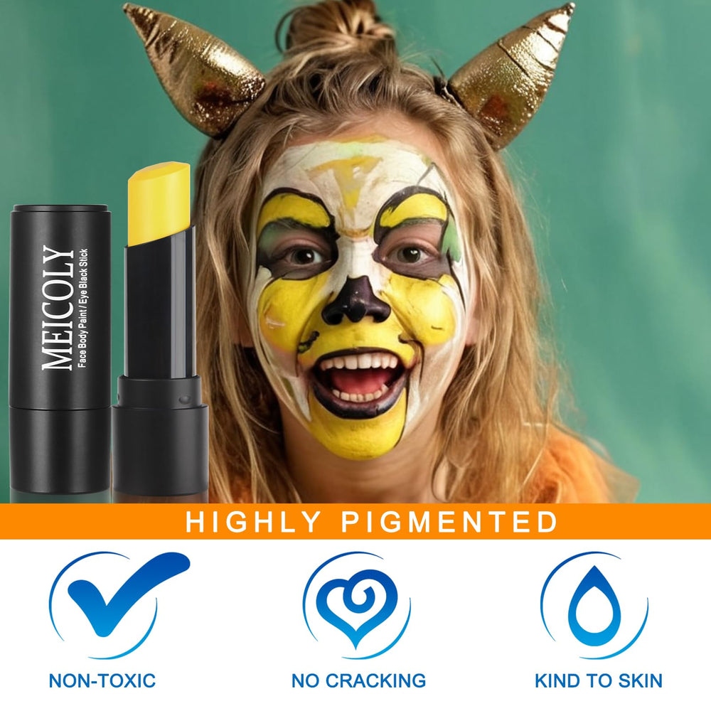 MEICOLY stylo jaune SFX cosplay, couleur vive pour costumes.