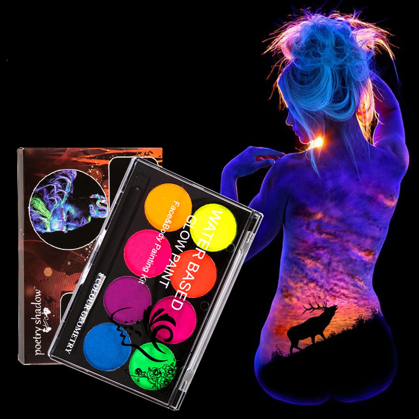 MEICOLY maquillage fête et danse lumineux