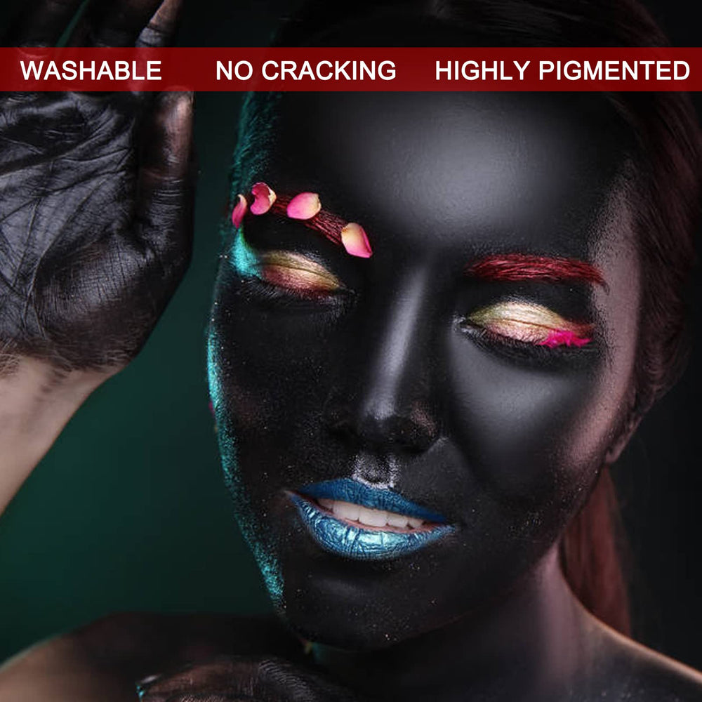 MEICOLY maquillage Halloween clown zombie crâne, résultat spectaculaire.