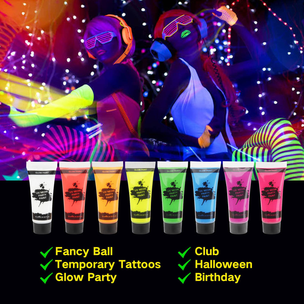 Meicoly Neon UV corps: application facile et sèche rapidement.