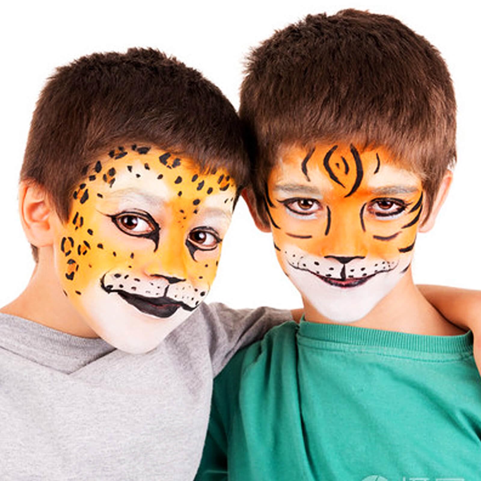 MEICOLY maquillage-orange-visage-fêtes pour costumes et effets spéciaux.