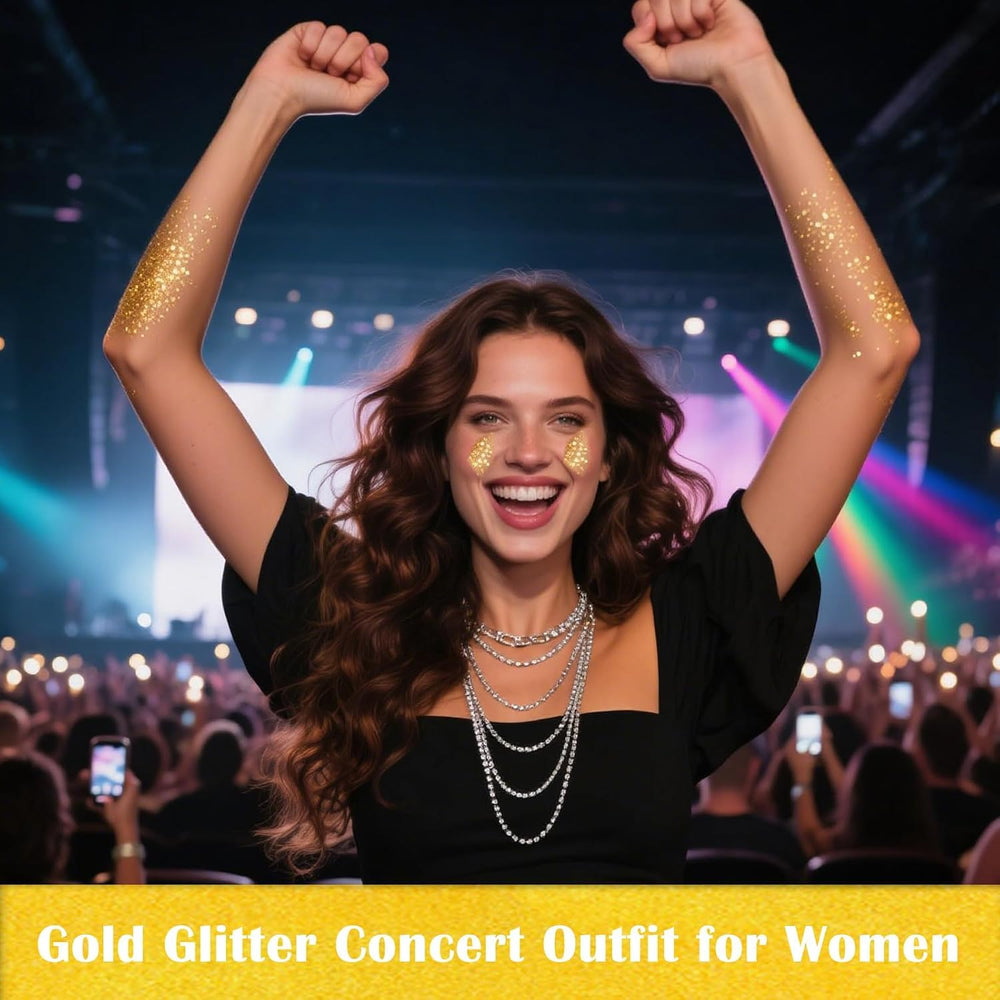 MEICOLY Glitter Corps Or: brillance longue tenue sur la peau.