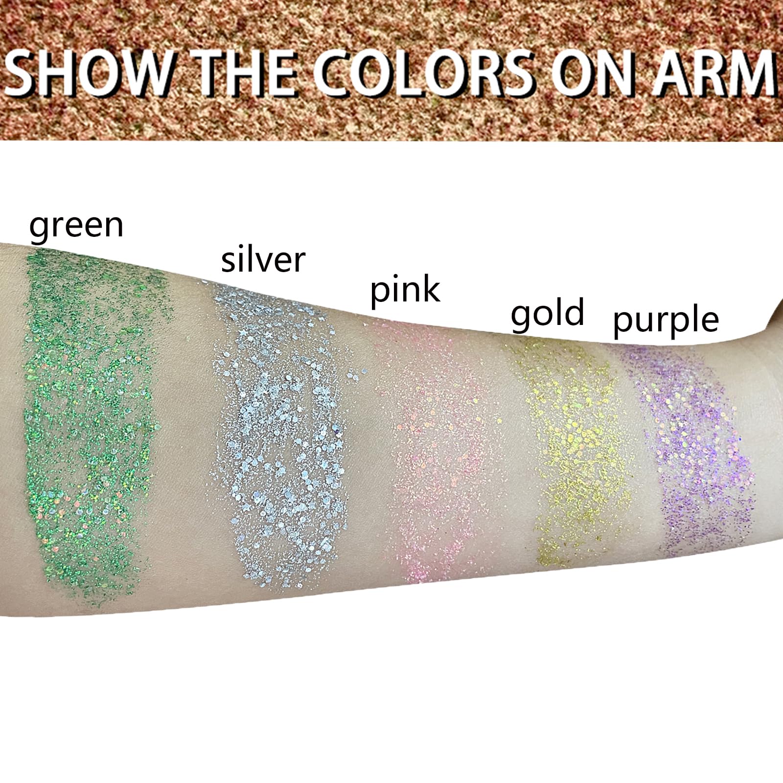 MEICOLY Glitter Effet Mardi Gras: touche scintillante pour look festif.