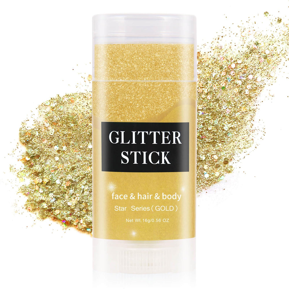 MEICOLY Glitter Visage Or: éclat durable pour soirée festive.