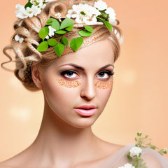 MEICOLY stick paillettes cheveux orange pour une brillance rapide.