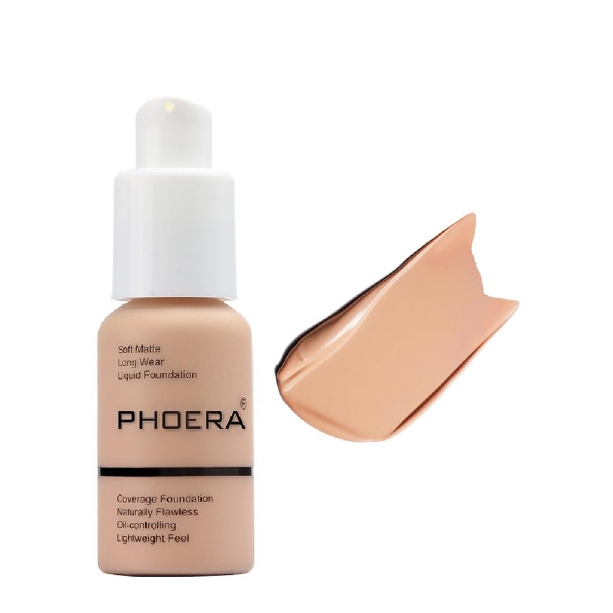 Meifen PHOERA fond de teint flacon-pompe mat – couvrance longue durée