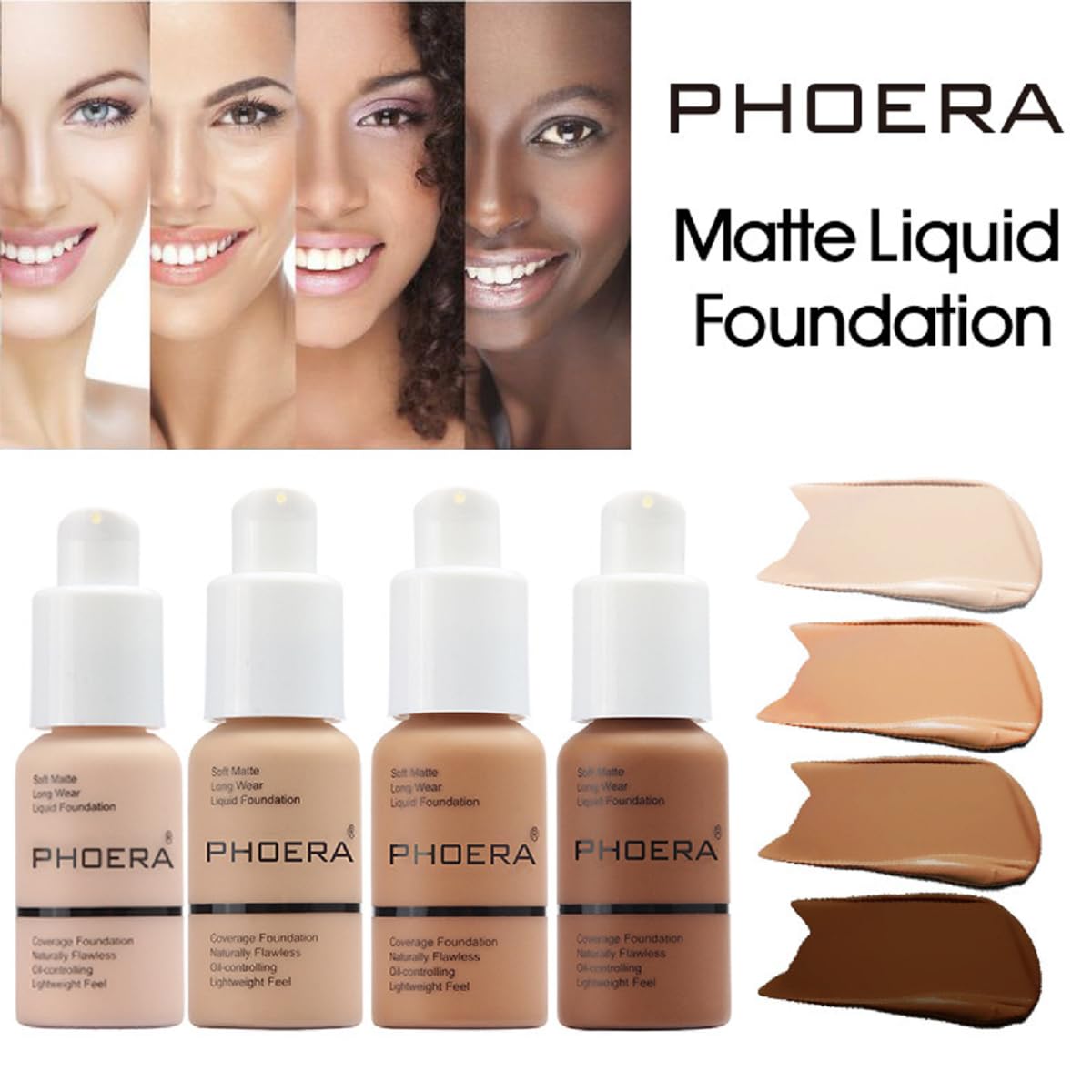 Meifen PHOERA Foundation 109 Mocha bottle for seamless blending
