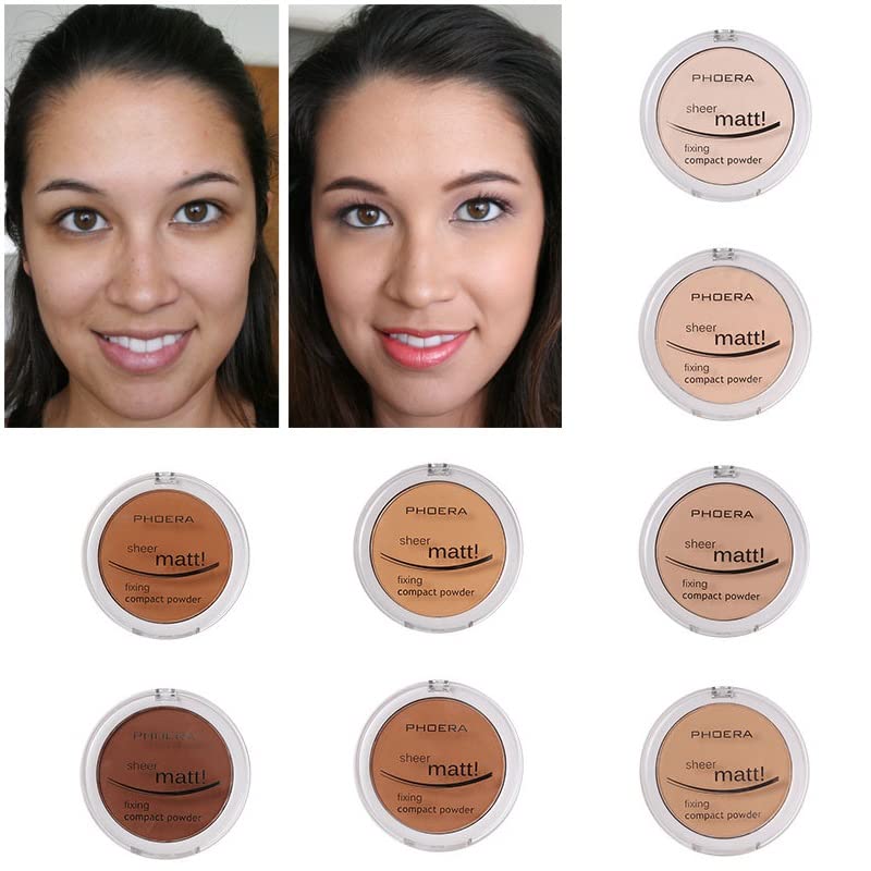 Meifen Poudre Matte 206 brun clair : teint homogène et tenue durable.