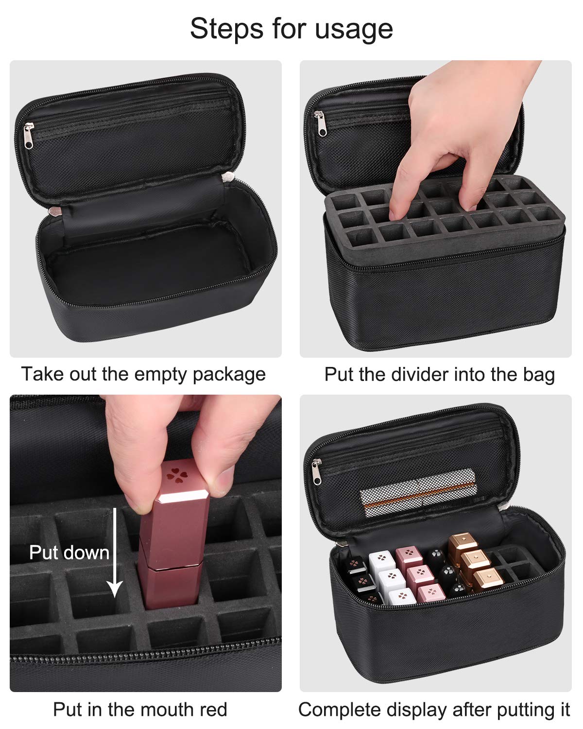 Sac Meiiy Maquillage Oxford durable protègent vos produits lors des déplacements.