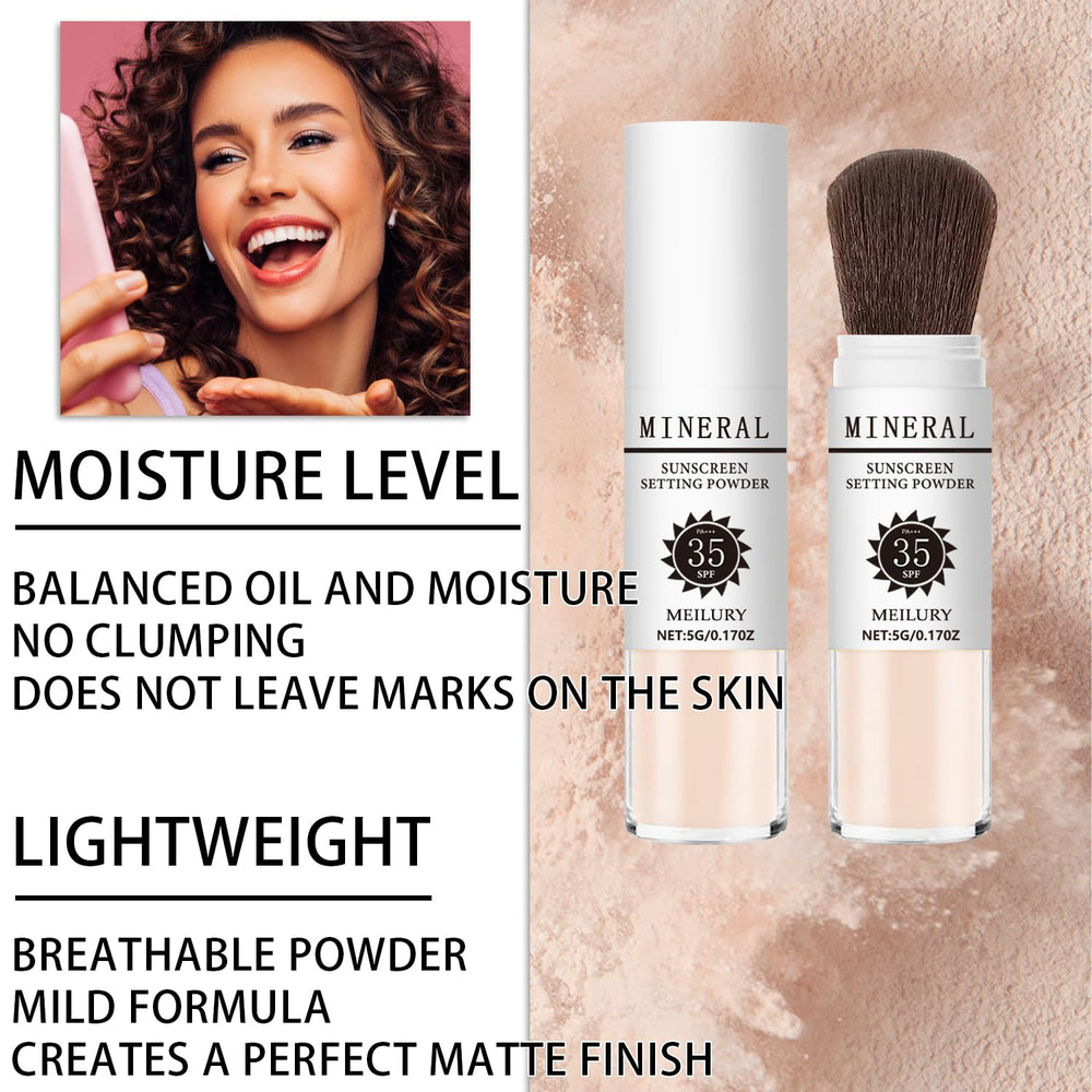Meilury pinceau-poudre application précise pour maquillage homogène
