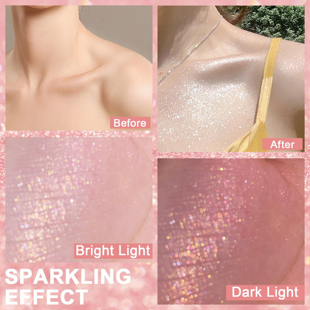 Meilury Utilisations multiples: visage, corps et vêtements avec brillance légère