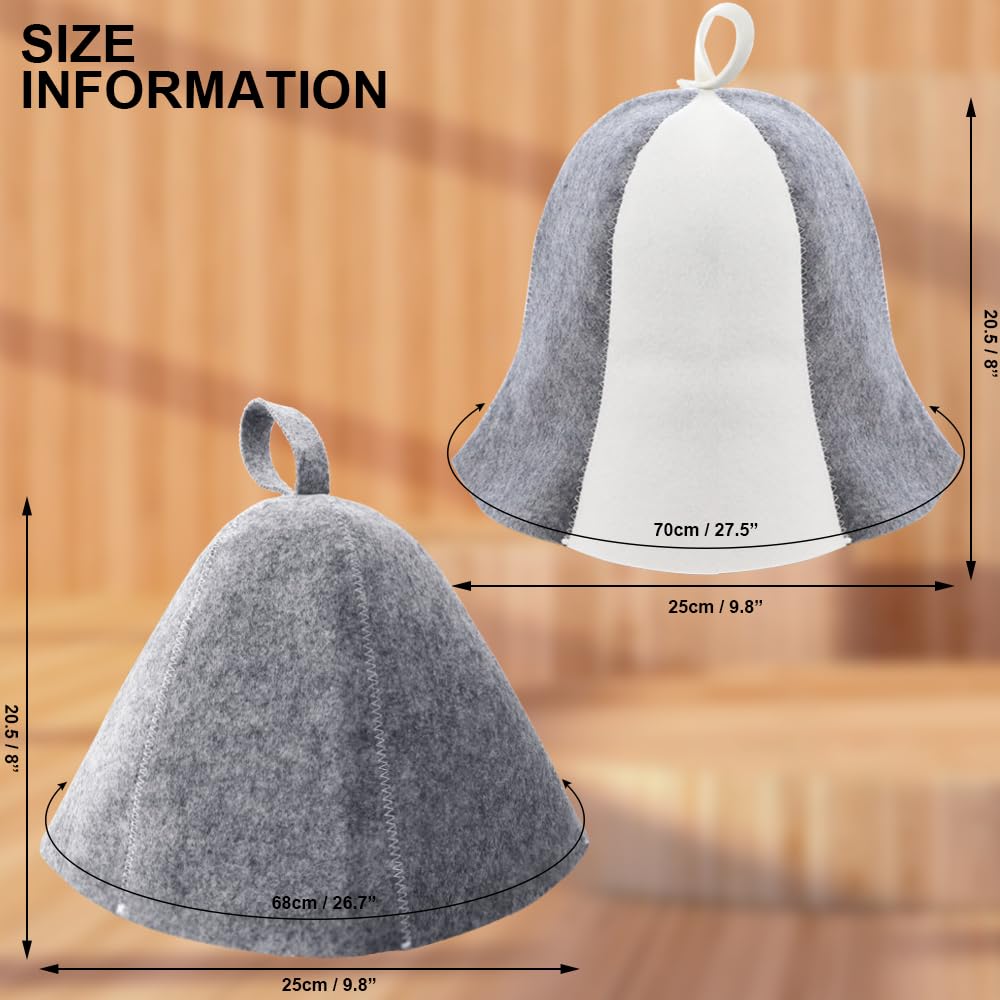 MEIYOUJU AM bonnet-sauna-laine-polie: confort durable pour sessions prolongées.