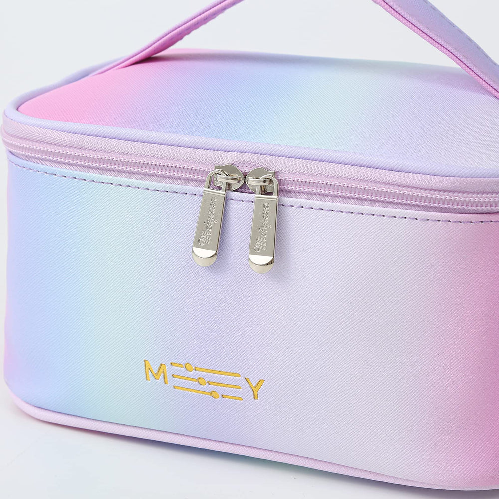 Meiyuuo sac maquillage grand, idée cadeau chic pour amie, mère ou sœur.