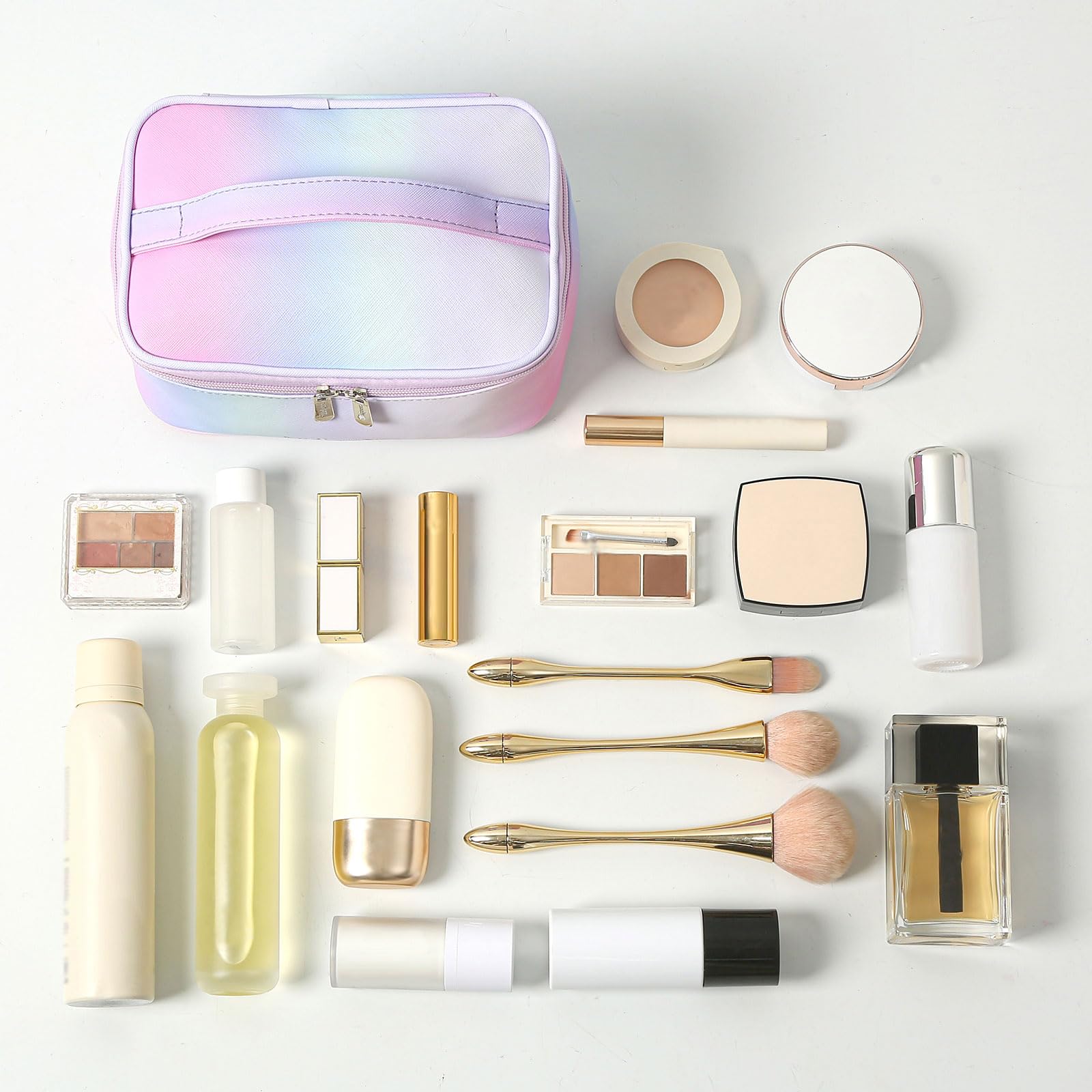 Meiyuuo sac maquillage grand, usage voyage facilité, tout accessoire beauté en un seul endroit.