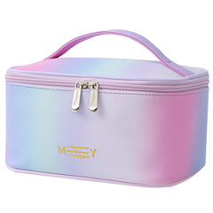 Meiyuuo sac maquillage grand, vue générale, idéal pour voyager et rester organisé.