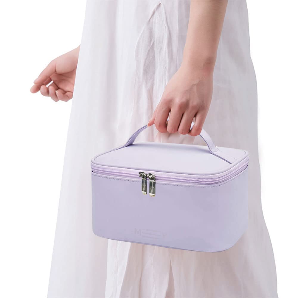 Meiyuuo sac maquillage lavande usage voyage — parfait pour les déplacements et weekends