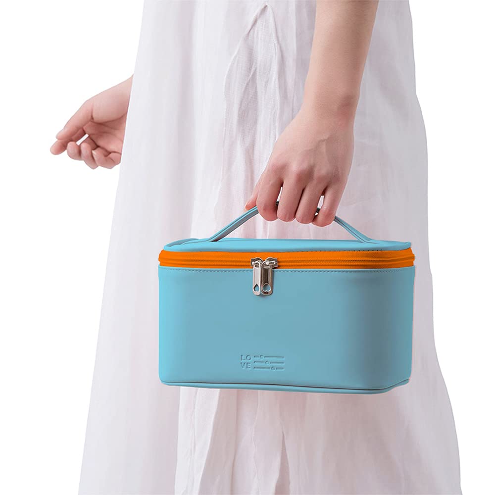 Meiyuuo Grand Vanity – couleur bleu cyan vive et robuste.