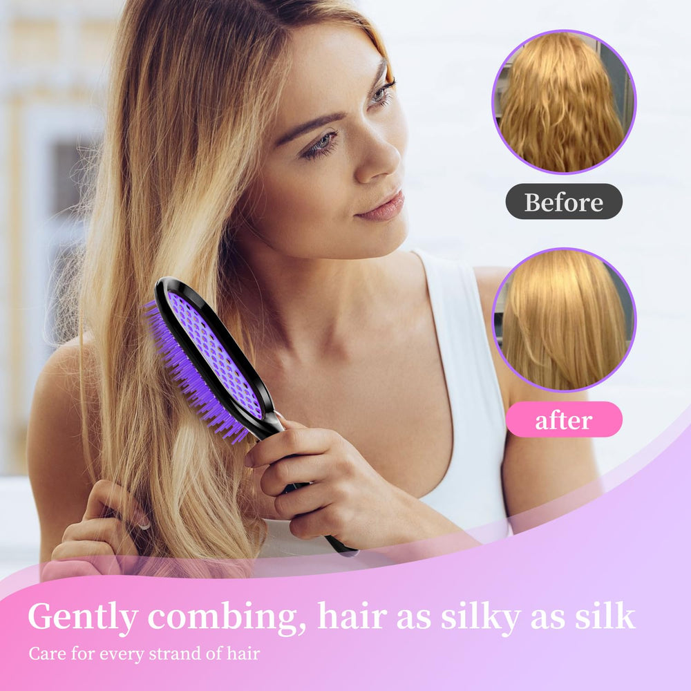 Mejglrc brosse démêlante adaptée cheveux mouillés et secs sans tiraillement
