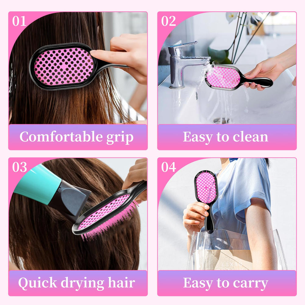Mejglrc brosse démêlante avec poignée ergonomique pour un contrôle idéal