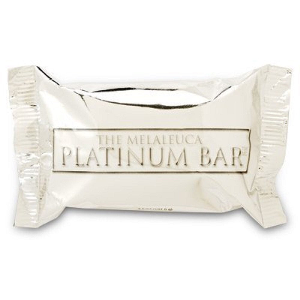 Melaleuca The Melaleuca Platinum BarTM, vue avant, soin quotidien doux pour visage et corps.