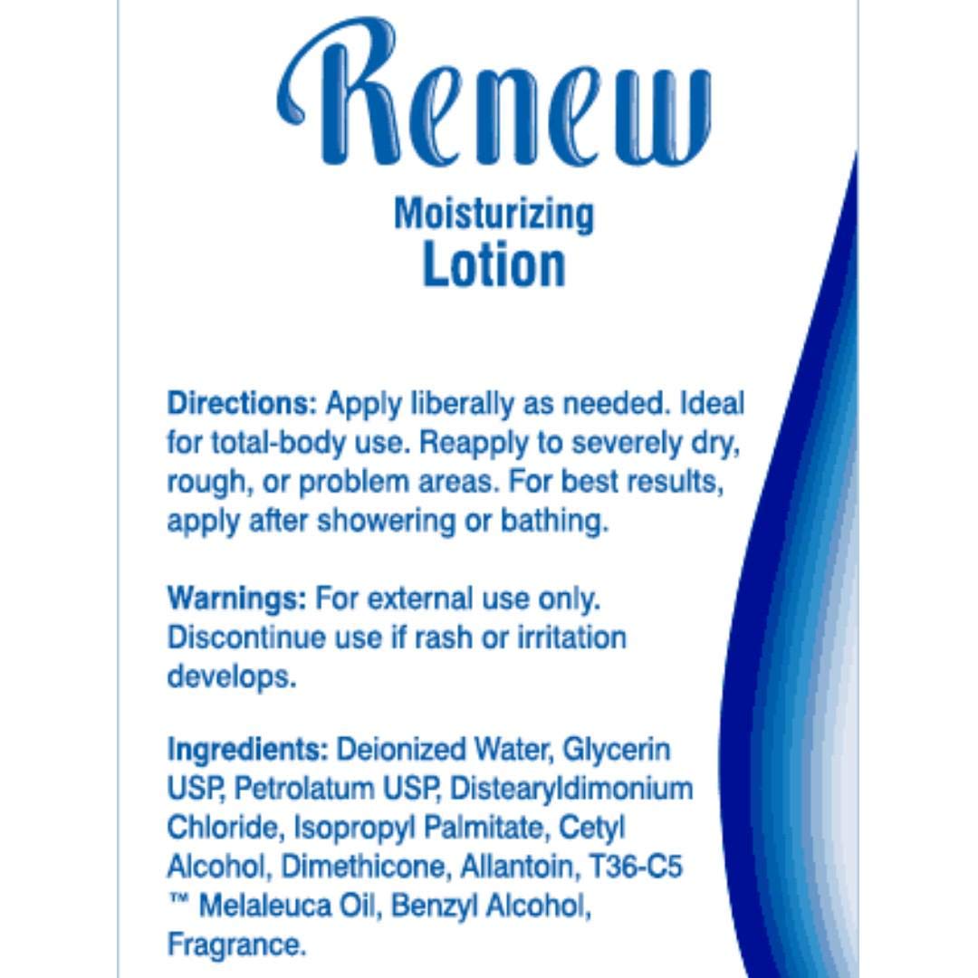 Melaleuca Renew – application douce sur peau propre et sèche.