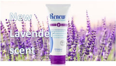 Application sur les doigts avec Renew Lavande pour peau confortable