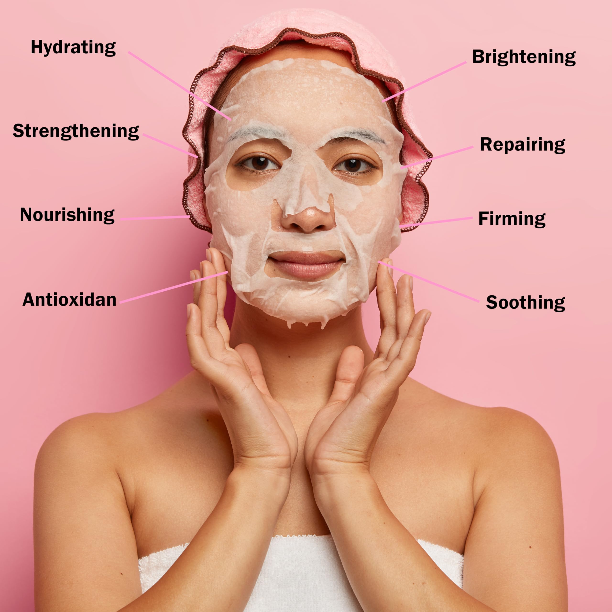 Meleell coffret 40 masques, cadeau spa idéal pour femmes et adolescentes.