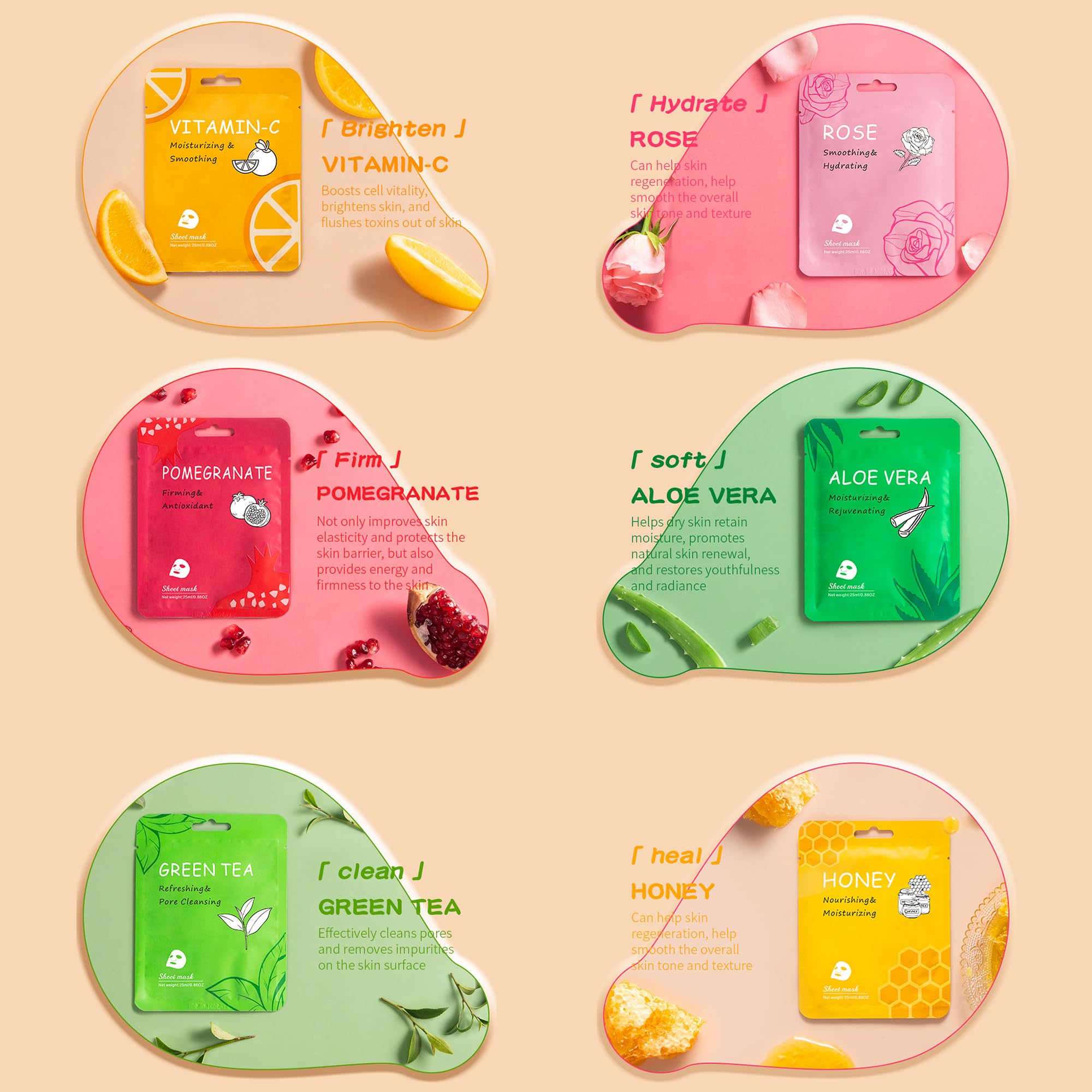 Masque visage en soie naturelle Meleell, hydratation en profondeur.