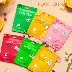 Meleell masque visage thé vert – fraîcheur et éclat naturel.