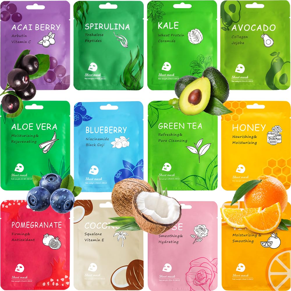 Meleell masque visage en soie coco, hydratation intense pour peaux sèches