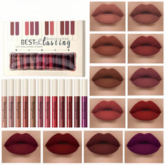 Melemando Ensemble 12 rouges mats – teintes variées et tenue longue durée.