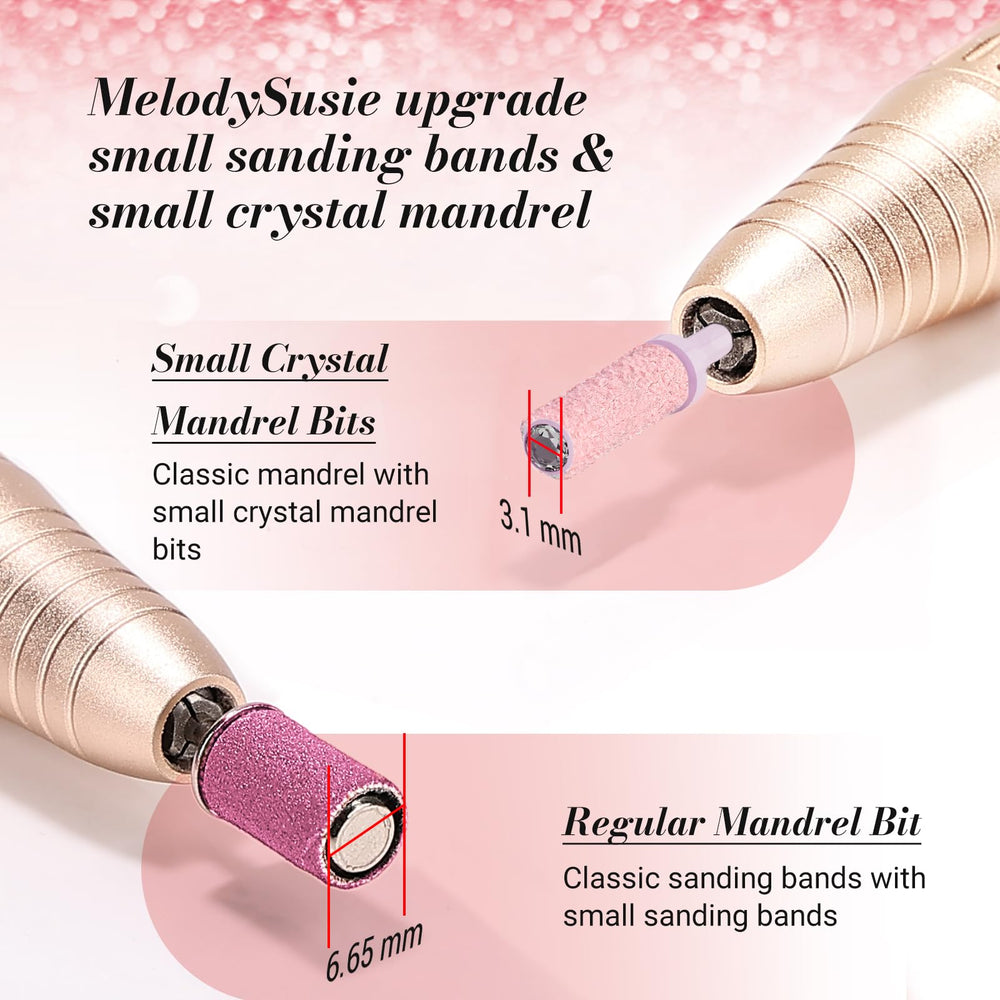MelodySusie bandes grain 120 pour préparation rapide des ongles.