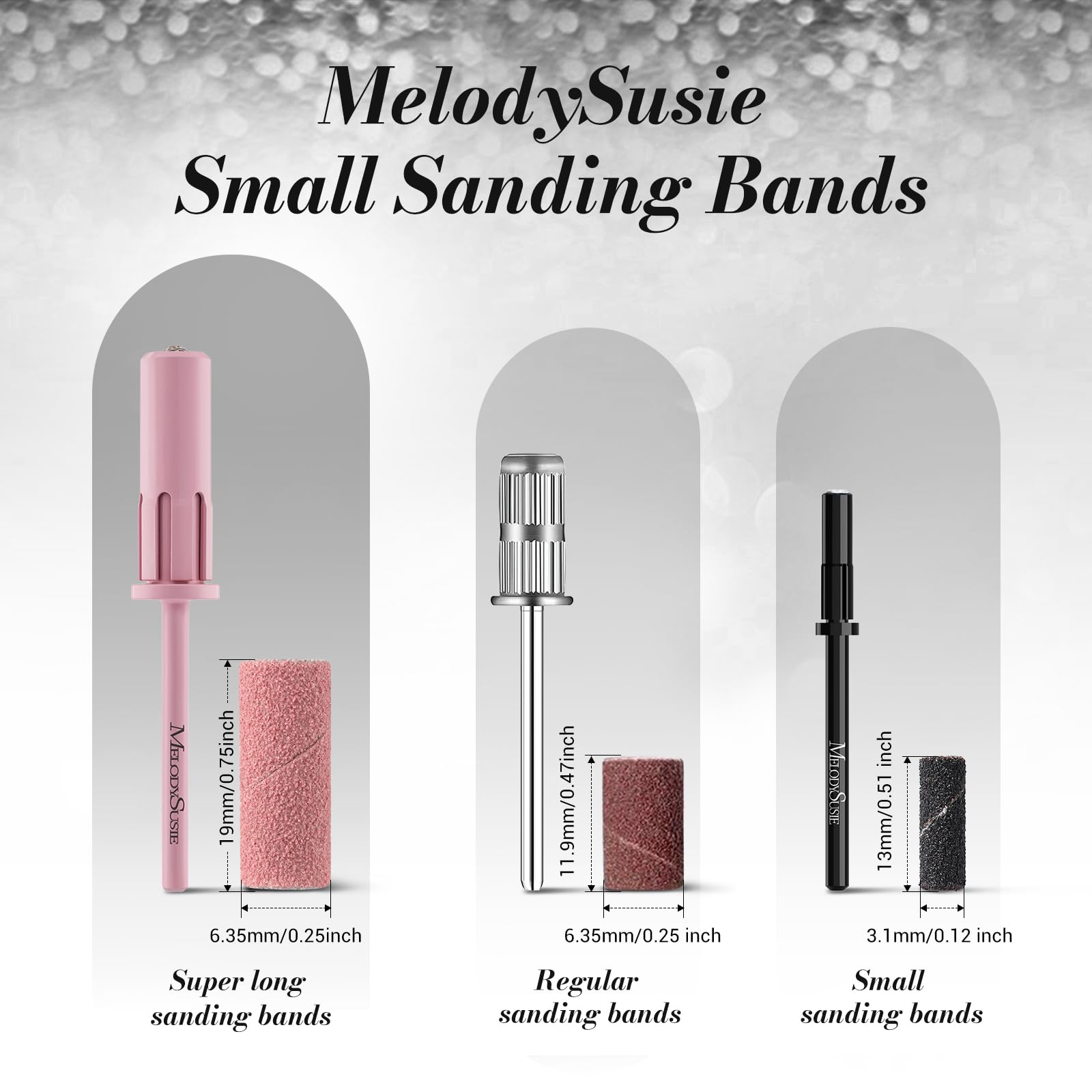 Bandes MelodySusie 240 grain pour brillance et finition.