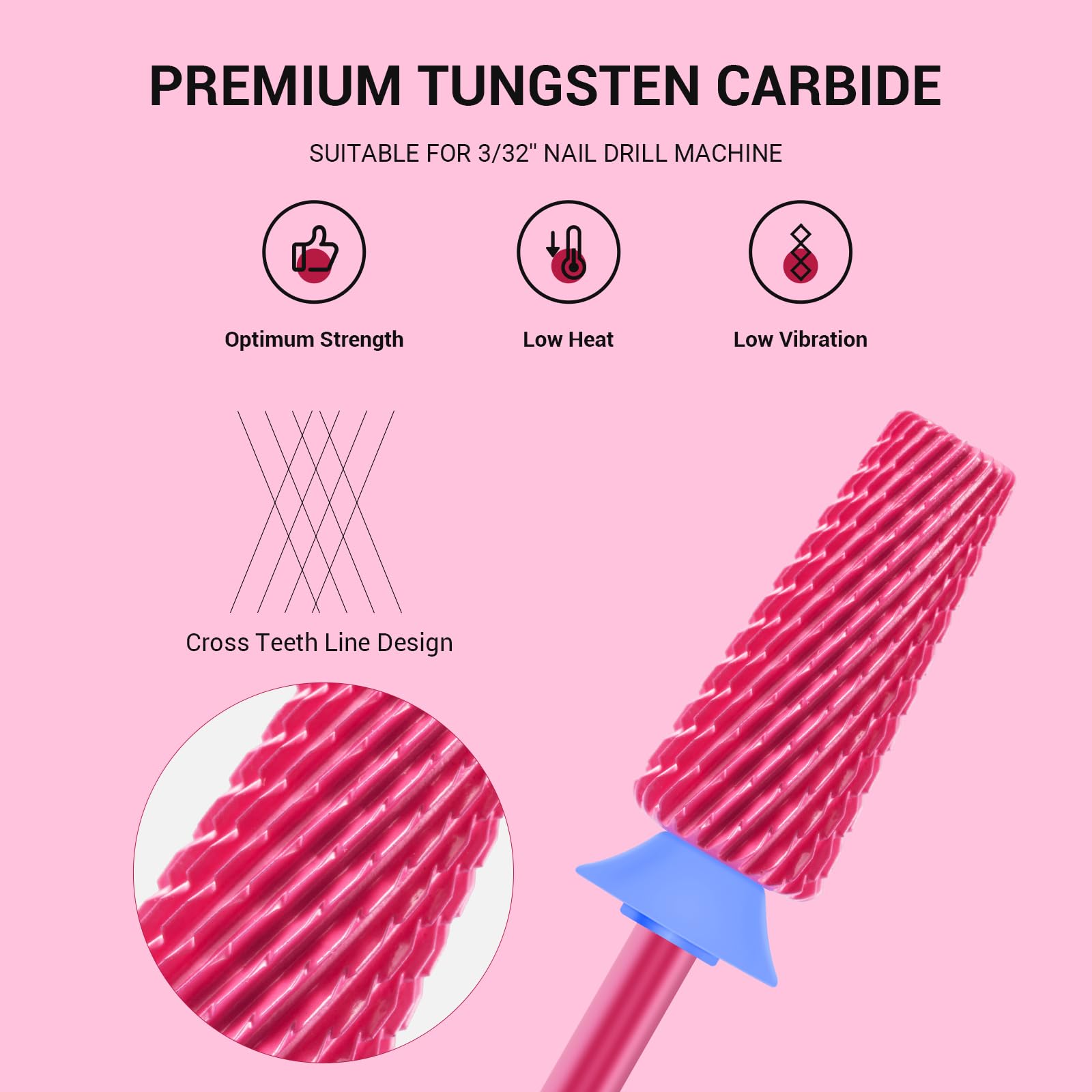 Embout tungstène MelodySusie pour retrait précis des résines et gels.