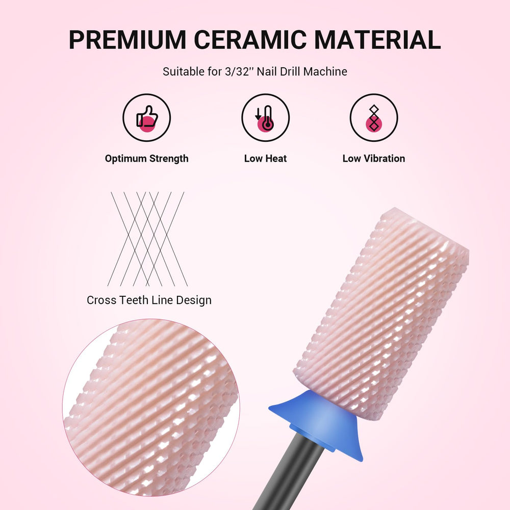Fraise céramique MelodySusie, coupe croisée, contour précis et rapide.