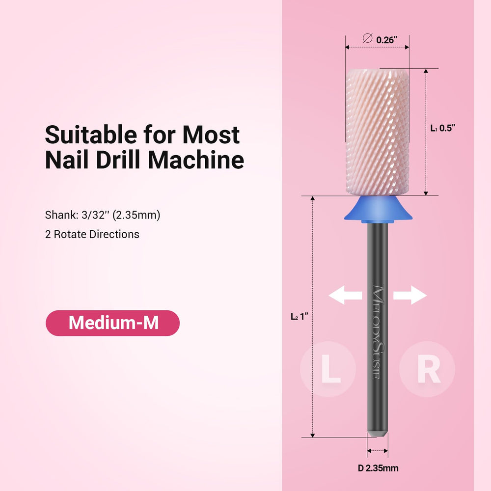 Fraise MelodySusie en céramique, rotation bidirectionnelle pour gauches et droites.