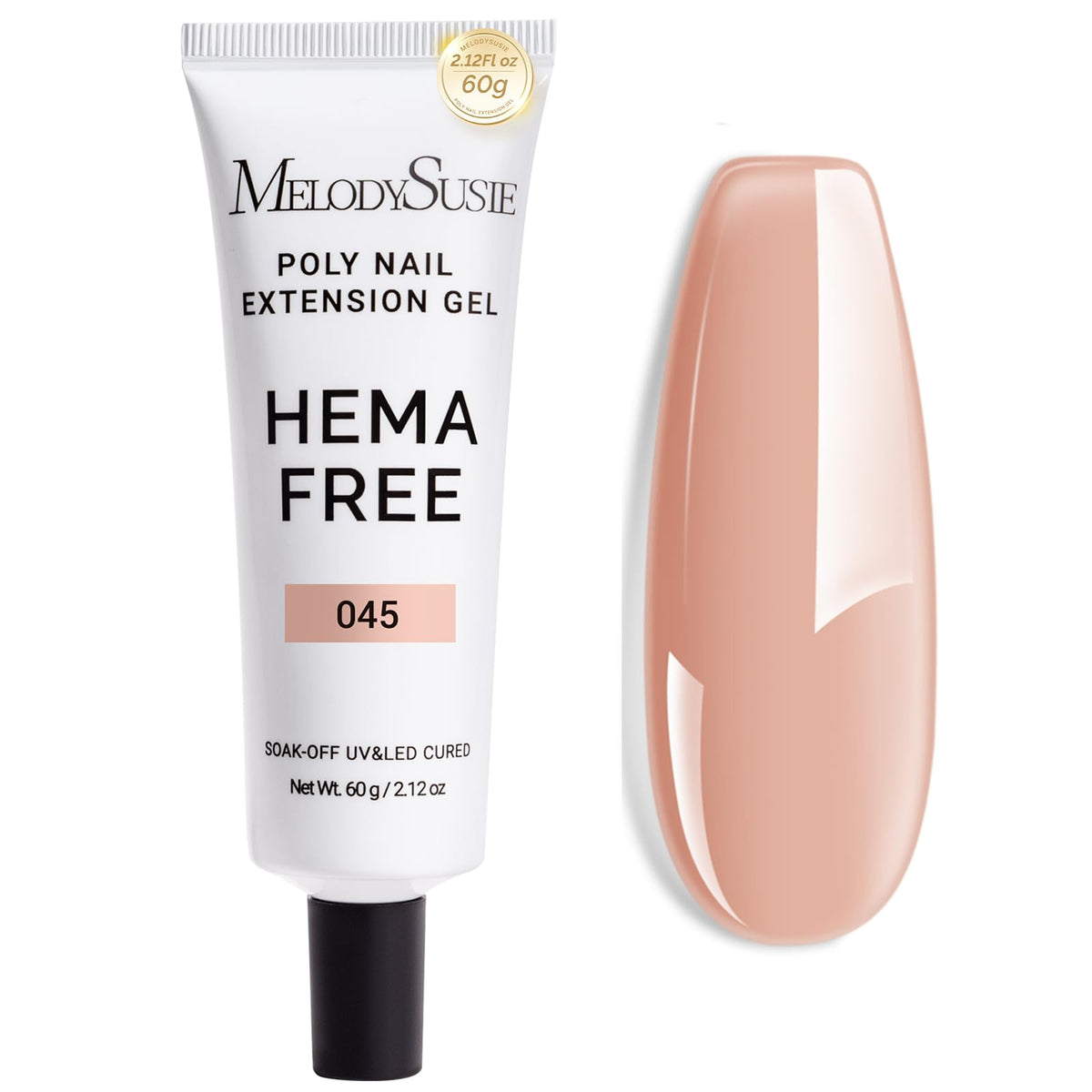 MelodySusie Gel Extension Ongles 60 g, application facile et résultat net.